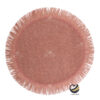 Plato Base P408-REW Mauve 35 cm. (Papel Tejido)
