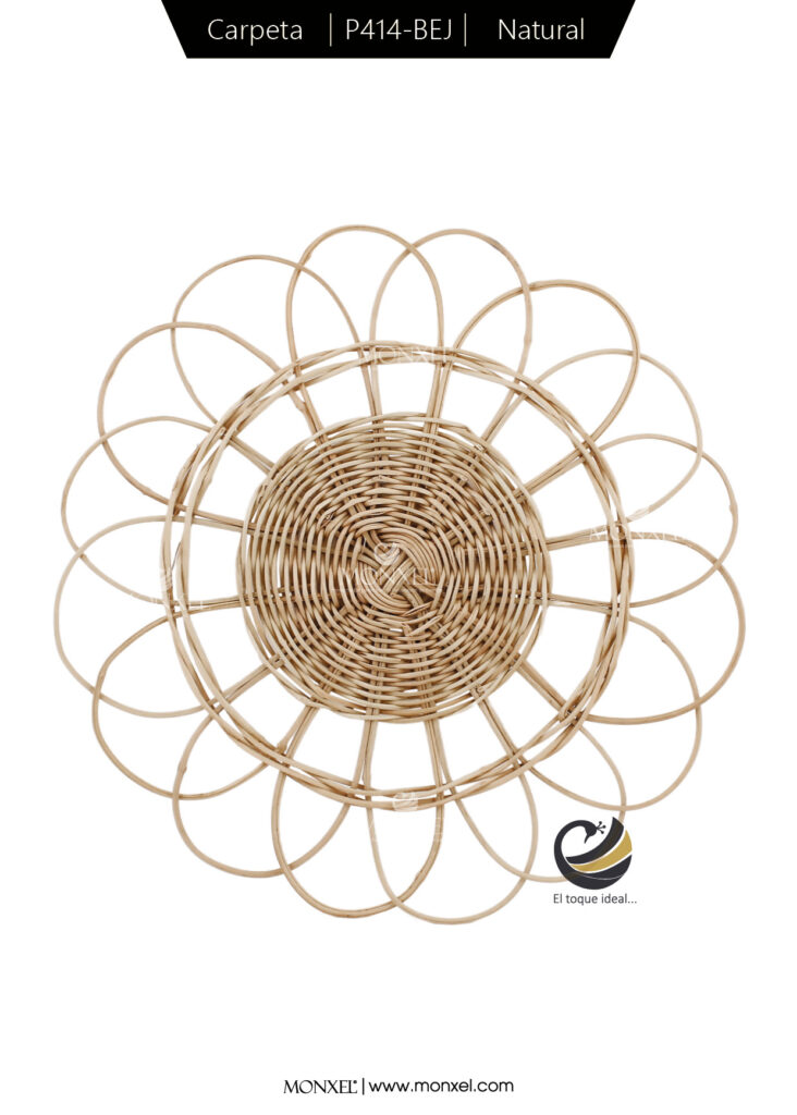 Obtén el mejor precio ¡contáctanos!
Producto 100% Artesanal
Medida: 35 cm. diámetro
Material: Bejuco
Color: Natural
Nota: Las imágenes mostradas en está página, pueden tener algún cambio con el producto físico debido a los diferentes dispositivos electrónicos y sus resoluciones, así como a los diferentes lotes de llegada de cada producto.
Los precios y disponibilidad mostrados en está página son sujetos a cambios sin previo aviso