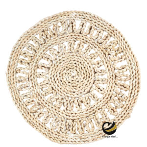 Carpeta (Plato Base) P421-HUJ Natural 38 cm. (Hojas de Maíz)