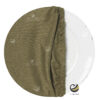 Funda Plato Base P153-LIN Verde Olivo 40 cm. (Textil)