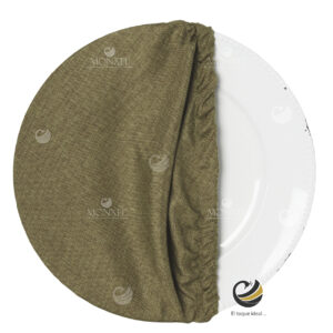 Funda Plato Base P153-LIN Verde Olivo 40 cm. (Textil)
