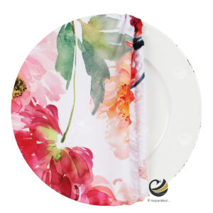 Funda Plato Base P254-FLO Multicolor 40 cm. (Textil)