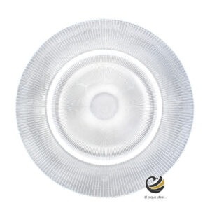 Plato Base P256-RAY Plata 33cm (Cristal)