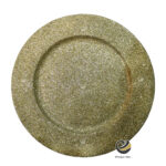 Plato Base P271-LEN Oro 33 cm. (Polipropileno)
