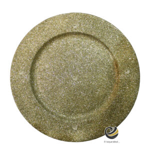 Plato Base P271-LEN Oro 33 cm. (Polipropileno)
