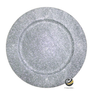 Plato Base P271-LEN Plata 33 cm. (Polipropileno)