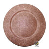 Plato Base P271-LEN Rosa Oro 33 cm. (Polipropileno)
