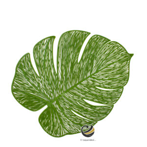 Carpeta (Plato Base) P361-HOJ Verde 32x39 cm. (PVC)