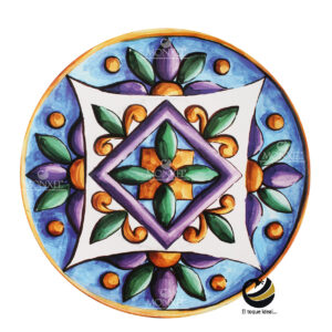 Plato Base P121-CAI Azul Morado 33 cm. (Polipropileno)