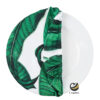 Funda Plato Base P406-BEV Blanco/Verde 40 cm. (Textil)