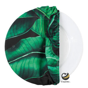 Funda Plato Base P406-BEV Negro/Verde 40 cm. (Textil)