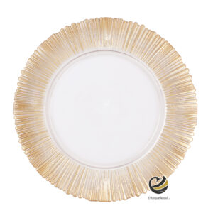 Plato Base P302-OLA Oro 33cm (Cristal)