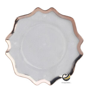 Plato Base P310-STA Rosa Oro 33 cm. (Acrílico)