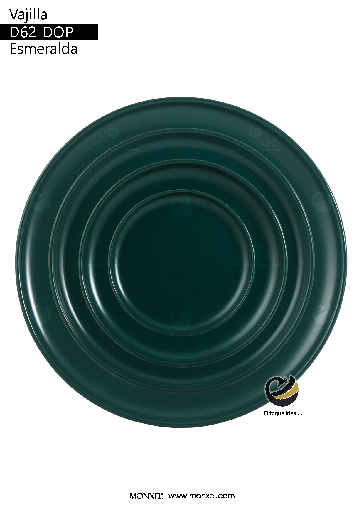 Vajilla D62-DOP Esmeralda (Porcelana)