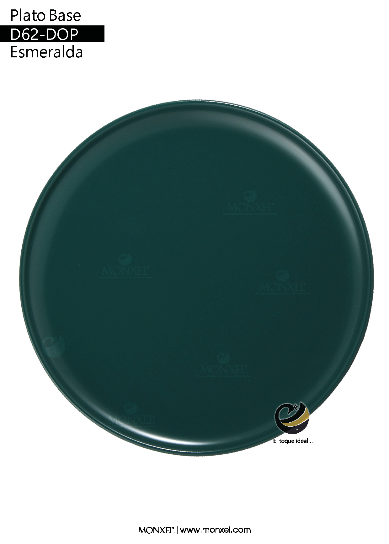 Plato Base D62-DOP Esmeralda 30.5 cm (Porcelana)