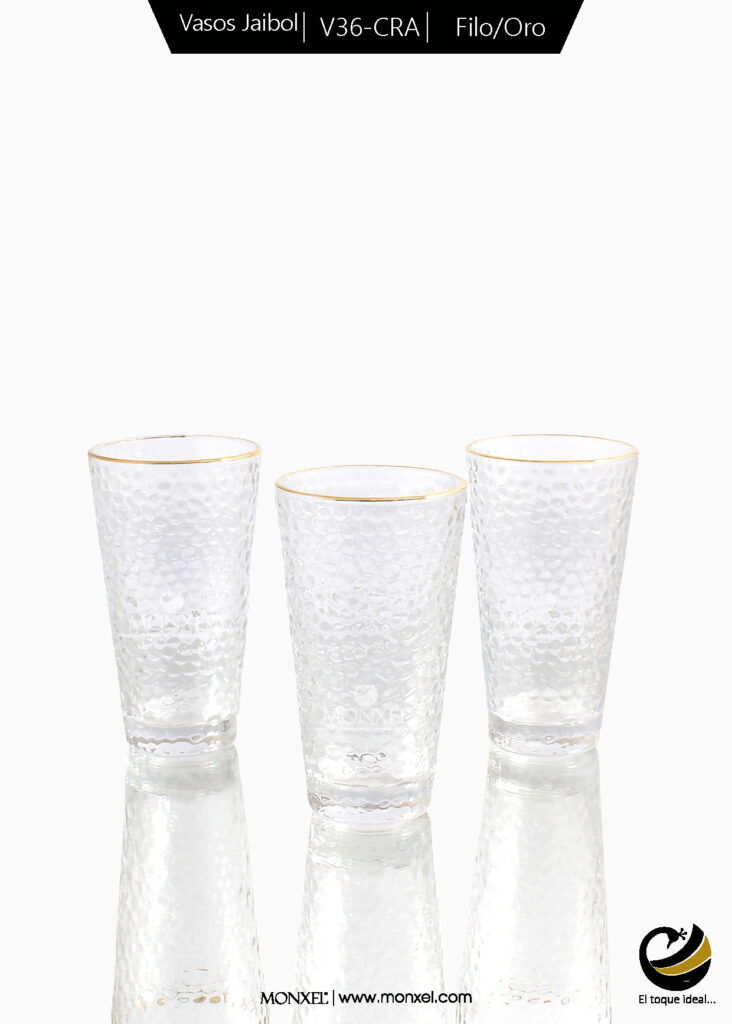 Obtén el mejor precio ¡contáctanos!
Vaso: Jaibol
Material: Cristal
Color: Filo Oro
Nota: Las imágenes mostradas en esta página pueden tener algún cambio con el producto físico, debido a los diferentes dispositivos en que se vean, así como a los nuevos lotes de llegada de cada producto.
Los precios y disponibilidad mostrados en está página son sujetos a cambios sin previo aviso