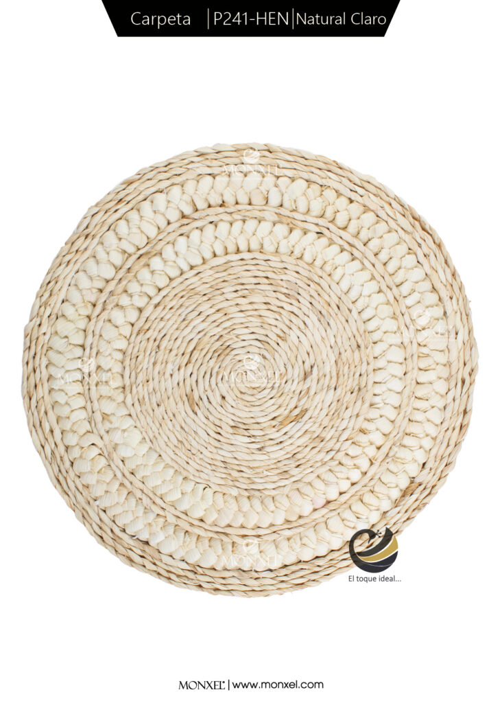Obtén el mejor precio ¡contáctanos!
Producto 100% Artesanal
Medida: 37 cm. diámetro
Material: Hojas de Maíz
Color: Natural Claro
Nota: Las imágenes mostradas en está página, pueden tener algún cambio con el producto físico debido a los diferentes dispositivos electrónicos y sus resoluciones, así como a los diferentes lotes de llegada de cada producto.
Los precios y disponibilidad mostrados en está página son sujetos a cambios sin previo aviso