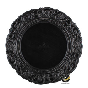 Plato Base P230-MAG Negro Vintage 36 cm. (Polipropileno)