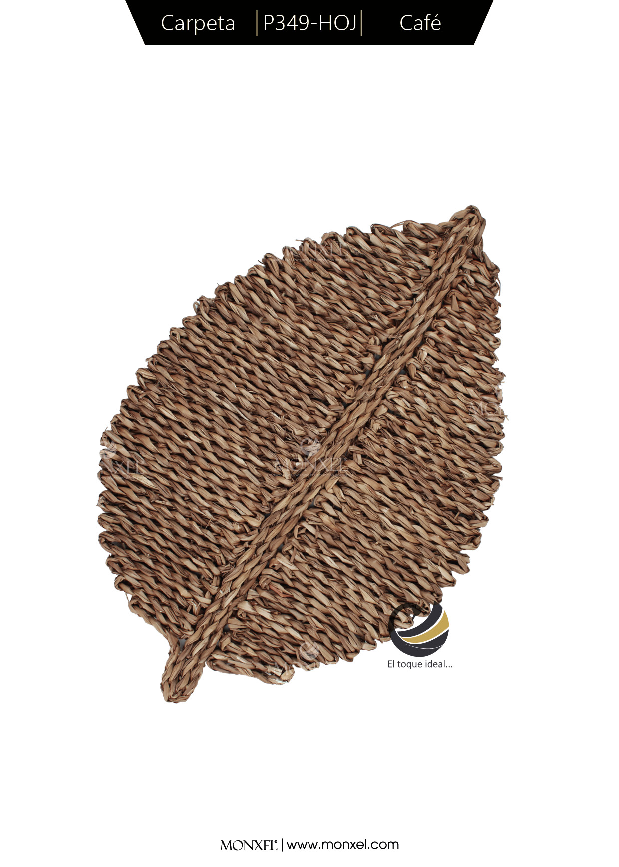 Carpeta (Plato Base) P349-HOJ Café 30x45 cm. (Jacinto de Agua)