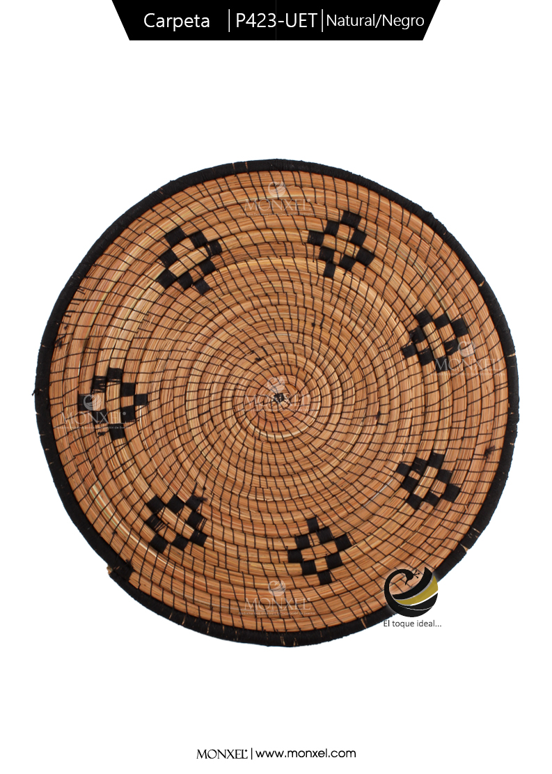 Carpeta (Plato Base) P423-UET Natural/Negro 35 cm. (Ocoxal)