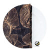 Funda Plato Base P446-PAL Negro/Oro 40 cm. (Textil)
