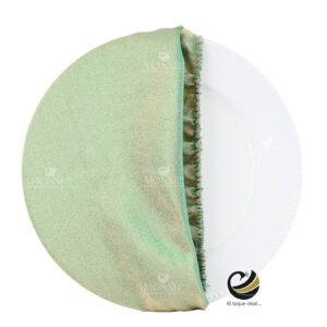 Funda Plato Base P450-GAL Esmeralda/Oro 40 cm. (Textil)