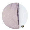 Funda Plato Base P450-GAL Lila/Oro 40 cm. (Textil)