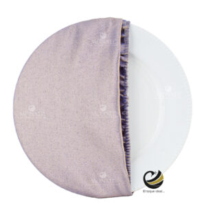 Funda Plato Base P450-GAL Lila/Oro 40 cm. (Textil)