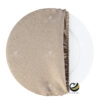 Funda Plato Base P450-GAL Negro/Oro 40 cm. (Textil)