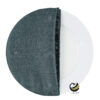 Funda Plato Base P451-LIN Azufre/Plata 40 cm. (Textil)