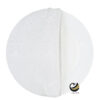 Funda Plato Base P451-LIN Blanco/Plata 40 cm. (Textil)