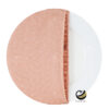 Funda Plato Base P451-LIN Blush Pink/Plata 40 cm. (Textil)