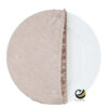 Funda Plato Base P451-LIN Champagne/Oro 40 cm. (Textil)
