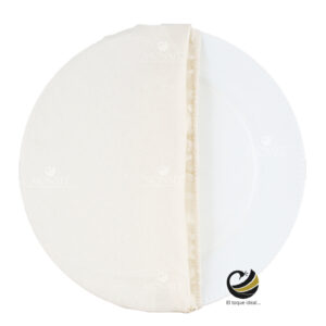 Funda Plato Base P451-LIN Ivory/Oro 40 cm. (Textil)