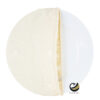 Funda Plato Base P451-LIN Ivory/Plata 40 cm. (Textil)