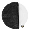Funda Plato Base P451-LIN Negro/Plata 40 cm. (Textil)