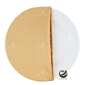 Funda Plato Base P451-LIN Oro/Plata 40 cm. (Textil)