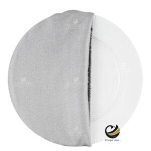 Funda Plato Base P451-LIN Plata/Plata 40 cm. (Textil)