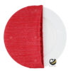 Funda Plato Base P451-LIN Rojo/Plata 40 cm. (Textil)