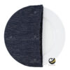Funda Plato Base P452-LIN Azul Marino/Plata 40 cm. (Textil)
