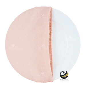 Funda Plato Base P452-LIN Blush Pink 40 cm. (Textil)