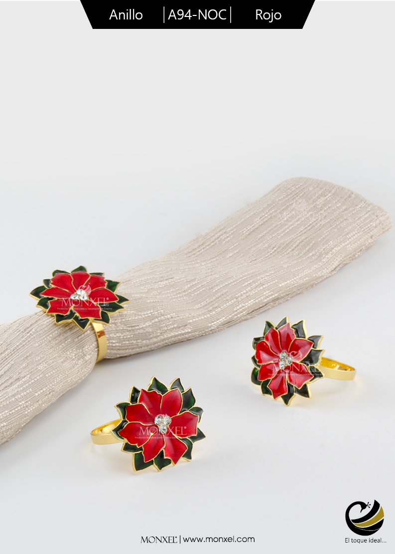 Anillos A94-NOC Rojo (Acero Inoxidable)