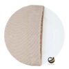 Funda Plato Base P452-LIN Champagne/Plata 40 cm. (Textil)