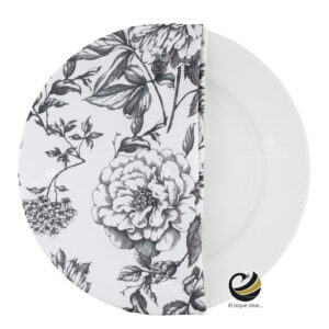 Funda Plato Base P453-ART Gris 40 cm. (Textil)