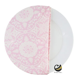 Funda Plato Base P454-OCO Blush Pink 40 cm. (Textil)