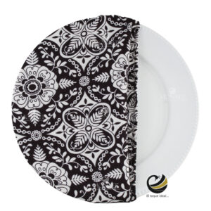 Funda Plato Base P454-OCO Negro 40 cm. (Textil)