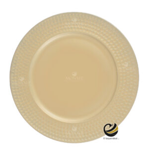 Plato Base P32-LUN Oro Mate 33 cm. (Polipropileno)