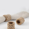 Anillos A90-TIG Natural/Bco (Base Acero/Lino-Yute)