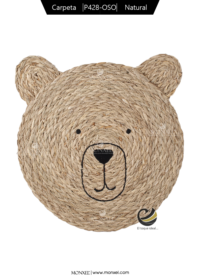 Carpeta (Plato Base) P428-OSO Natural 32 cm. (Hojas de Maíz)