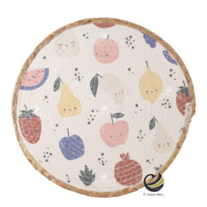 Carpeta (Plato Base) P430-FRU Multicolor 37.5 cm. (Algodón)